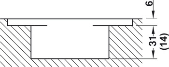 隐藏式合页, Startec H7，隐藏式，适用于最重 50/70 kg 的平口室内门
