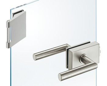 Glass door set, GHR 303, Startec, with 3-piece hinges