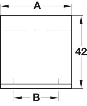 Furniture handle, Edge pull handle, aluminium