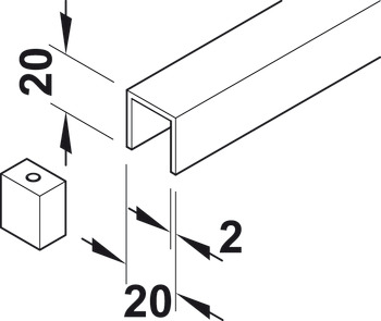 Guide rail, For complete slope