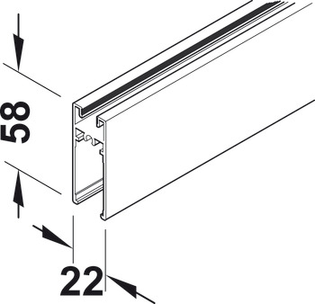 Frame profile, bottom