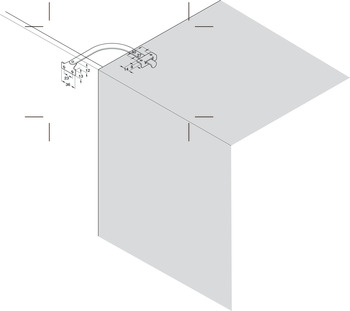 Opening angle restraint, steel, length 150 mm