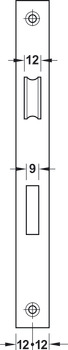 Mortise lock, for hinged doors, Startec, bathroom/WC