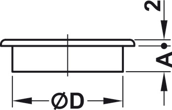 Cable outlet, round, Drill hole ⌀ 12, 20 and 35 mm