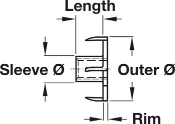 T-nut, With internal thread, steel