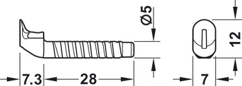 Claw connector, Häfele Ixconnect one-piece connector