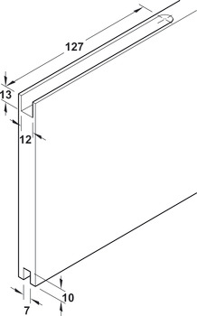 Sliding door fitting, HAWA Clipo 16 HM IF, set