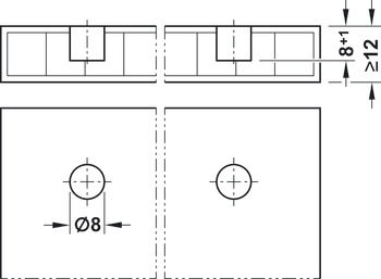 Claw connector, Häfele Ixconnect one-piece connector