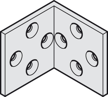 Corner bracket 90°, Häfele Keku