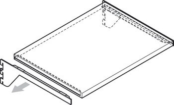 Bracket, For concealed shelf fixing