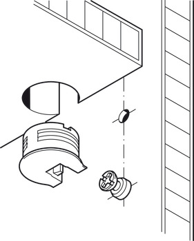 Connector housing, Rafix Tab 20 system, plastic, with ridge