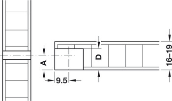 Connector housing, Rafix Tab 20 system, plastic, with ridge