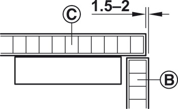 Counterpiece, for Tutch-Latch spring catch