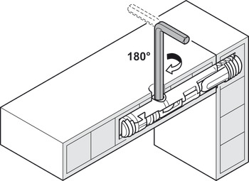 RTA Connector, Häfele Ixconnect SC 8/60, plastic