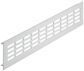 ventilation trims, square, aluminium, with ribbed flanges, slotted