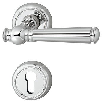 Door handle set, brass, Jatec, Sanssouci R 949/992