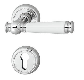 Door handle set, brass, Jatec, Sanssouci R 949/992