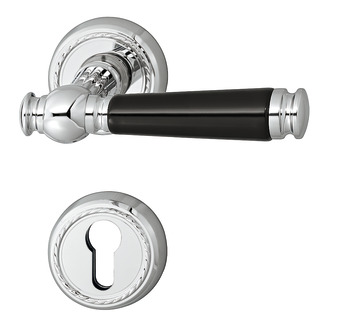 Door handle set, brass, Jatec, Sanssouci R 949/992